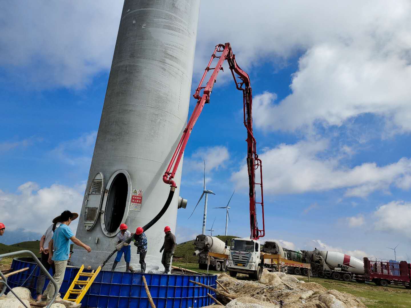 廣西全州迅風風電場風機基礎加固